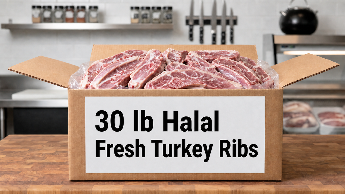 Case of Halal Turkey Ribs (30 lbs)