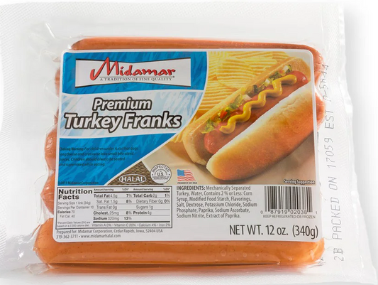 Halal Turkey Hotdogs