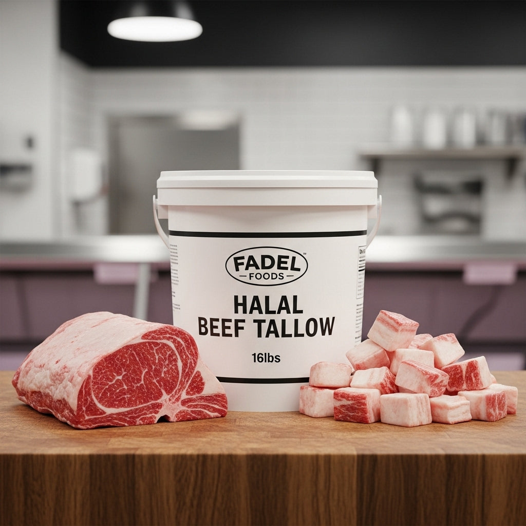 Halal Beef Tallow for Cooking (16lbs Bucket)