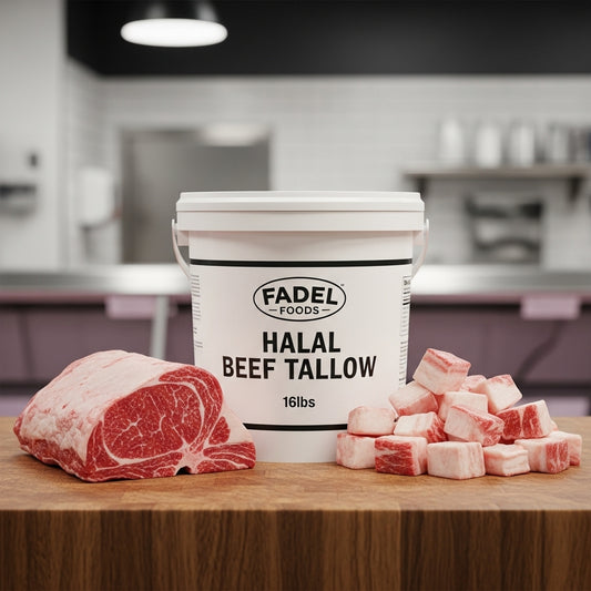 Halal Beef Tallow for Cooking (16lbs Bucket)