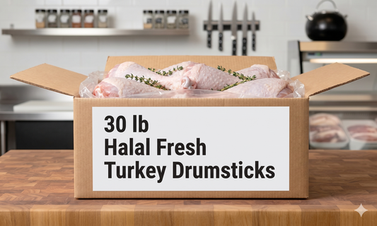 Halal Turkey Drumsticks (30lbs case)