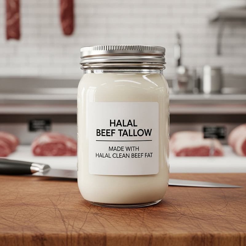Halal Beef Tallow for Cooking (16 OZ)
