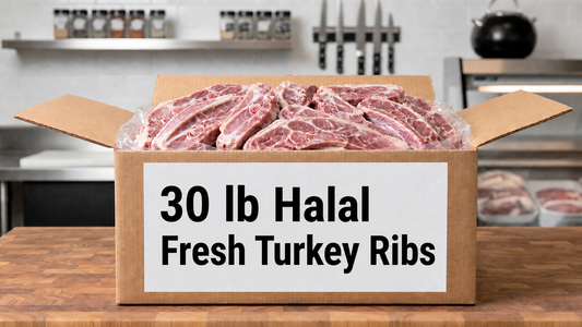 Case of Halal Turkey Ribs (30 lbs)