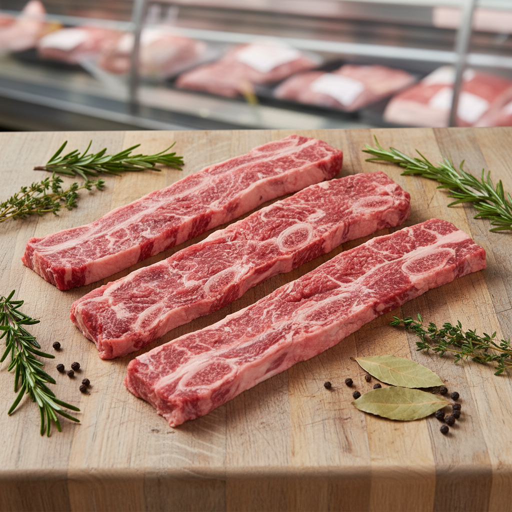 Halal Beef Flanken Rib (1 lb) – 4th Ave Halal Meat Market