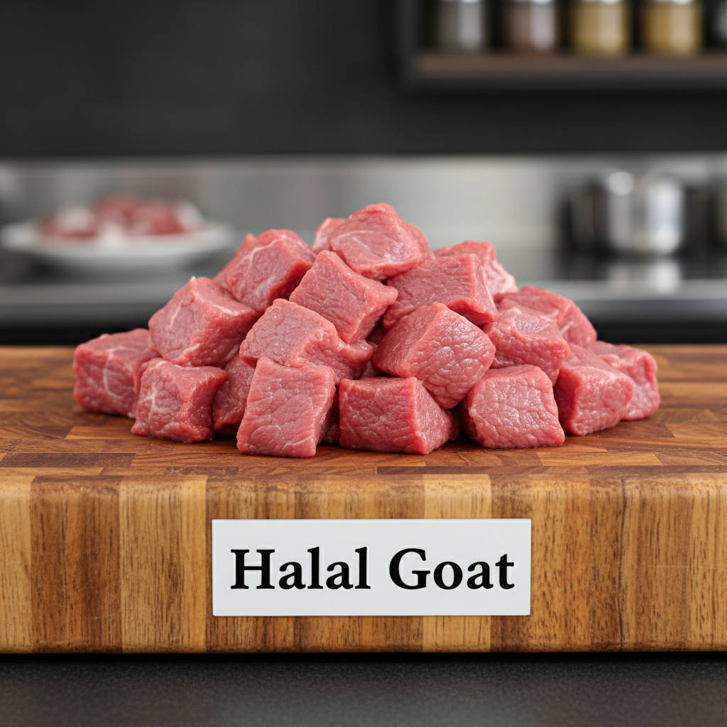 Halal Fresh Boneless Goat (2lbs)