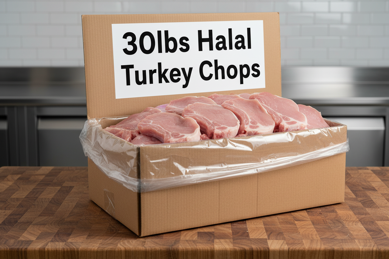 Case of Halal Turkey Chops (30lbs)